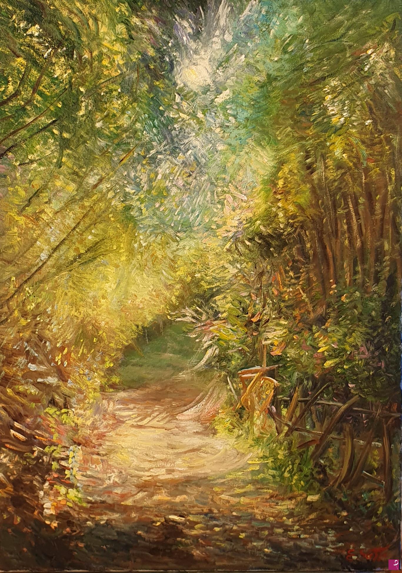 quadri in vendita online - Bosco d'estate 