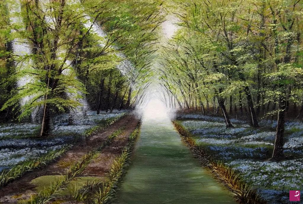 quadri in vendita online - Bosco di fantasia