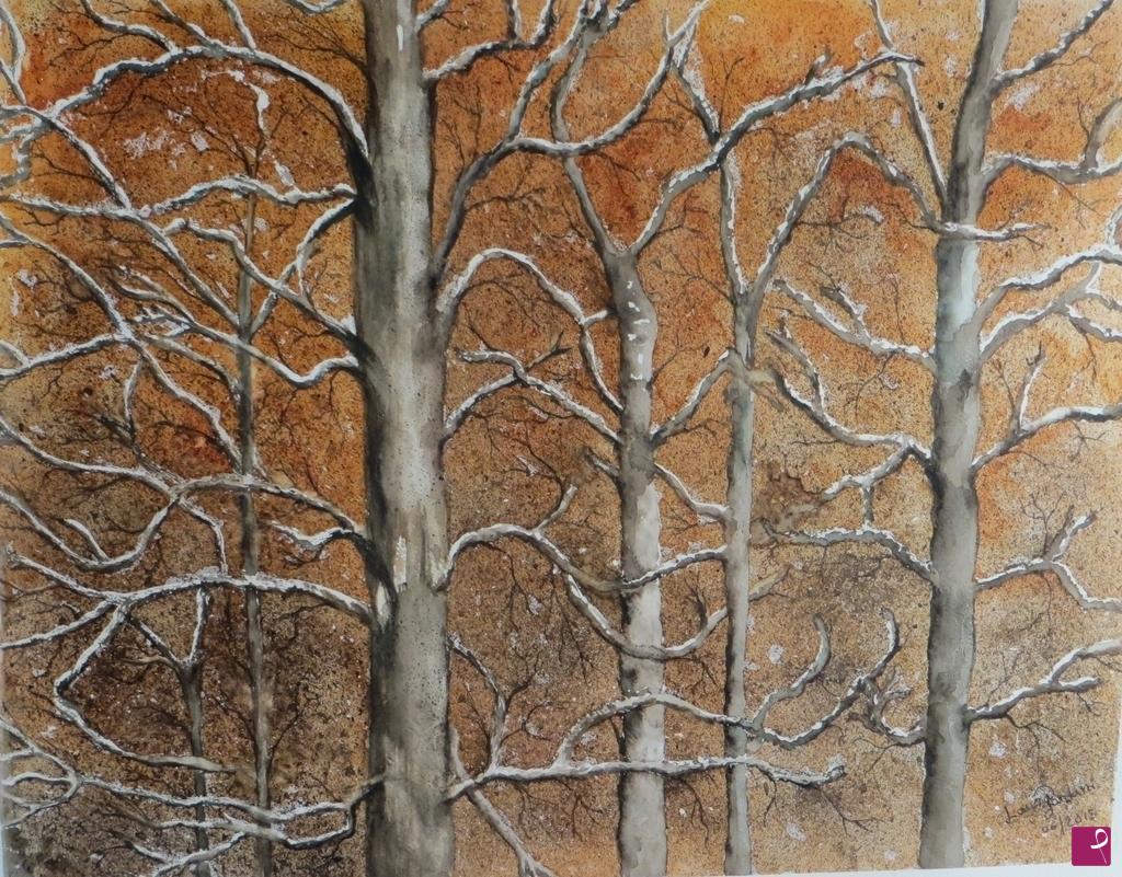 quadri in vendita online - Bosco in autunno