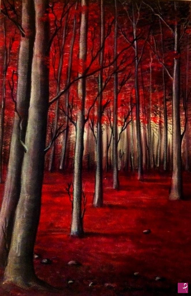 quadri in vendita online - bosco    in  autunno