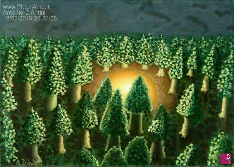quadri in vendita online - Bosco incantato