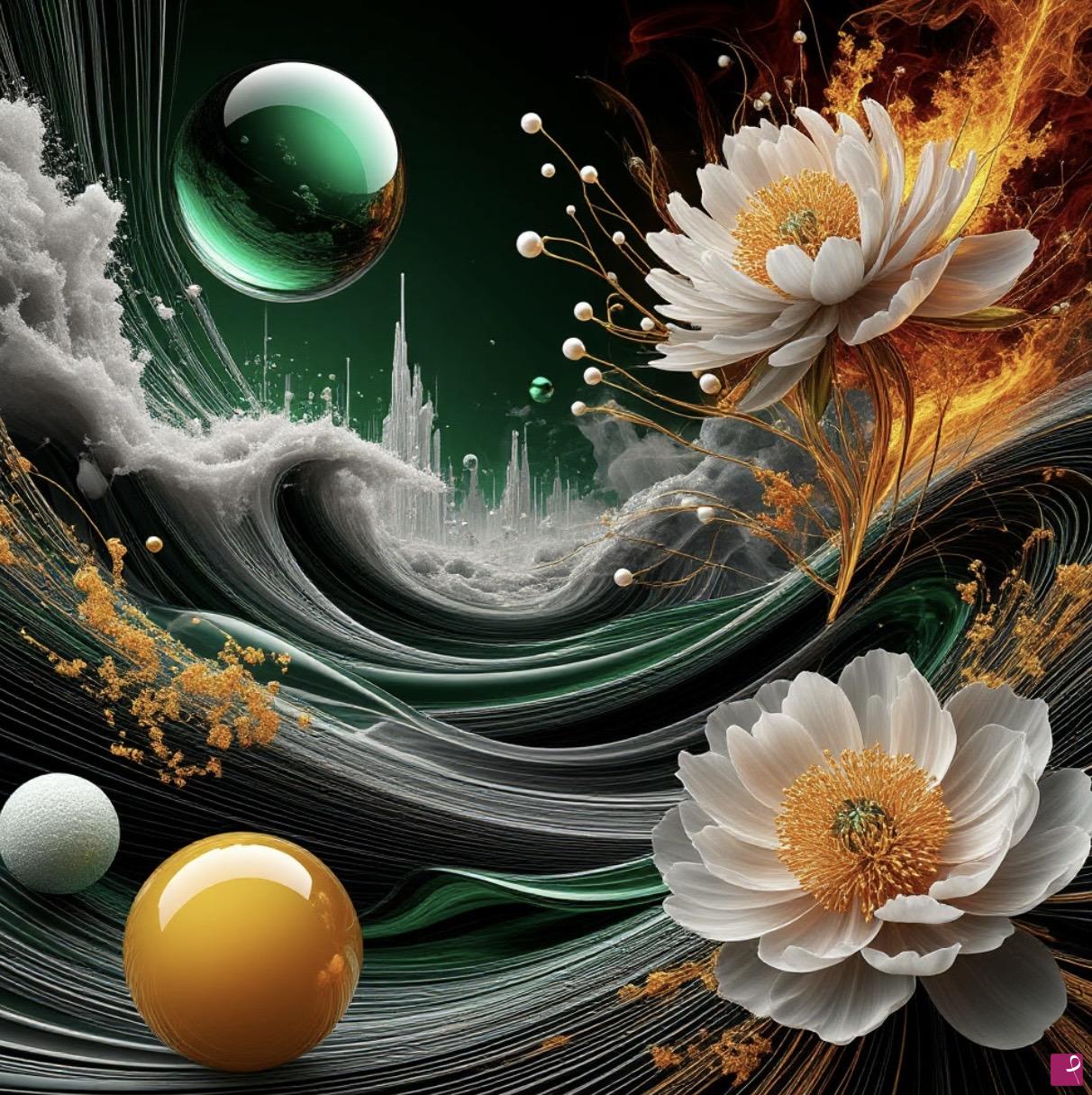 quadri in vendita online - Botanical abstract art 