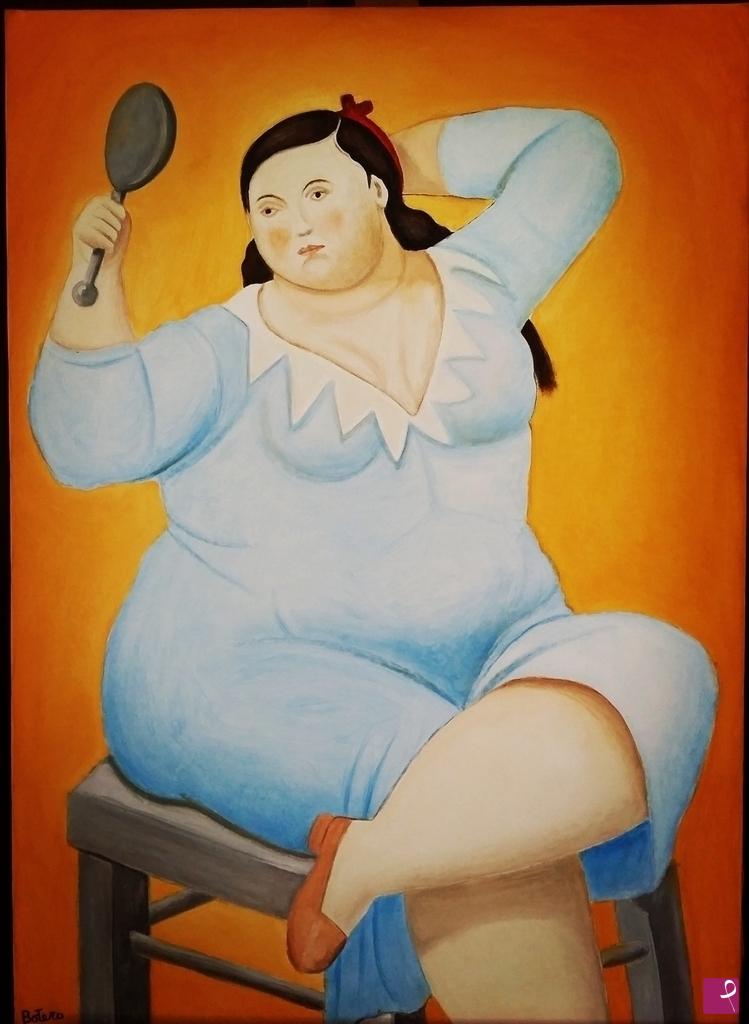 quadri in vendita online - Botero's woman