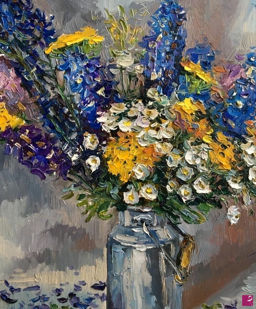 quadri in vendita online - Bouquet di campo