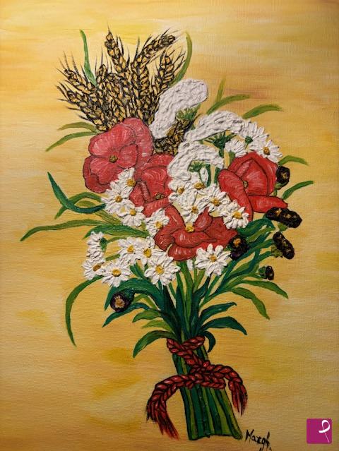 quadri in vendita online - Bouquet di fiori