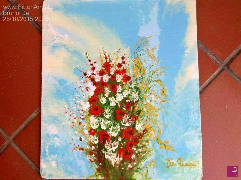 quadri in vendita online - Bouquet di fiori