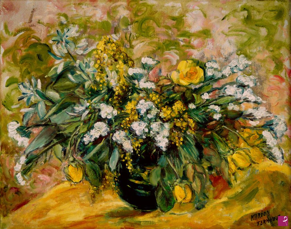 quadri in vendita online - Bouquet di fiori misti