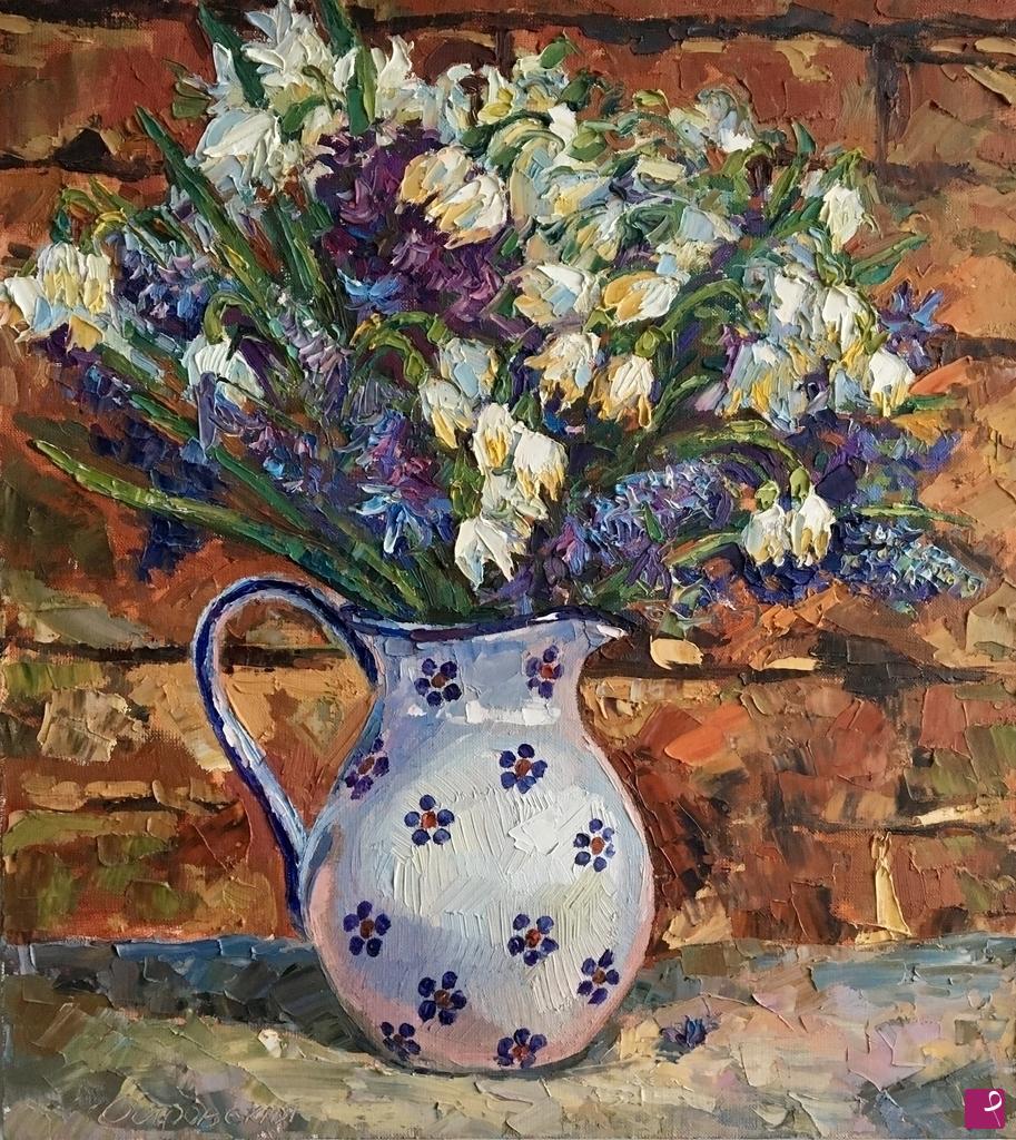 quadri in vendita online - Bouquet di primavera