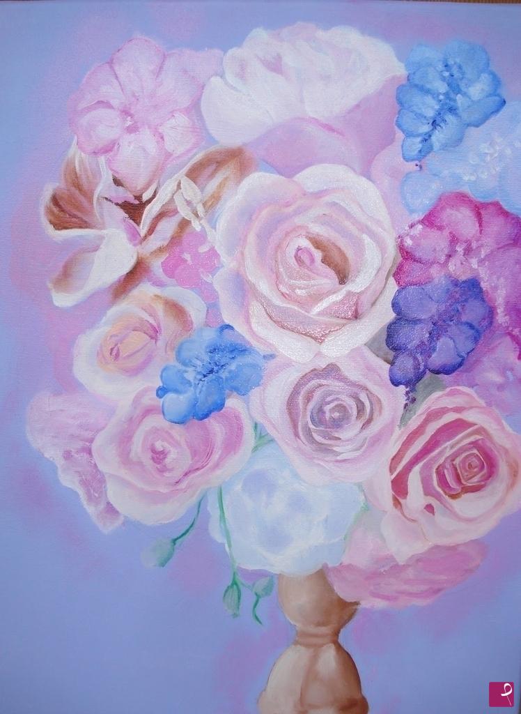 quadri in vendita online - Bouquet of fantasy and delicacy
