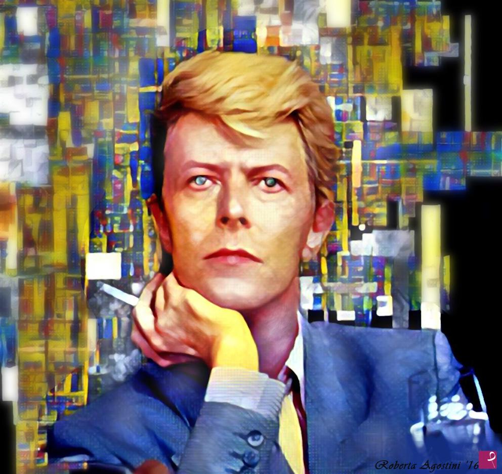 quadri in vendita online - BOWIE dipinto digitale