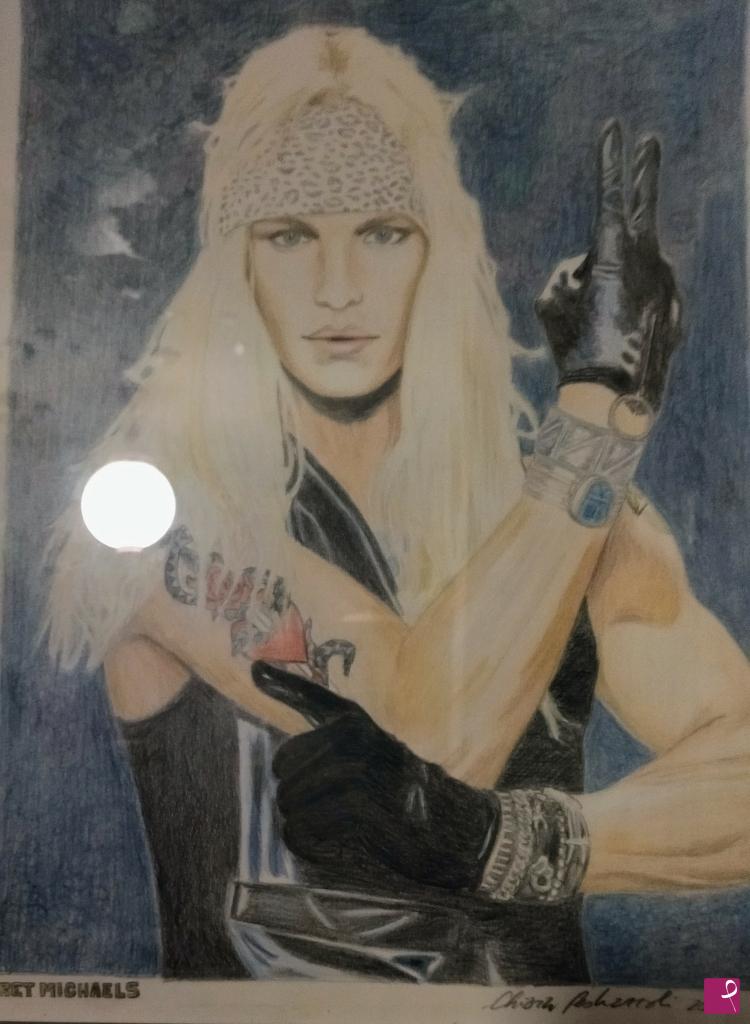 quadri in vendita online - Bret Michael cantante dei Poison