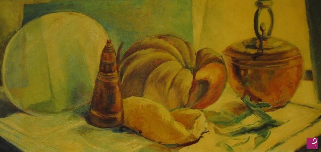 quadri in vendita online - BRICCO CON ZUCCA E PANE