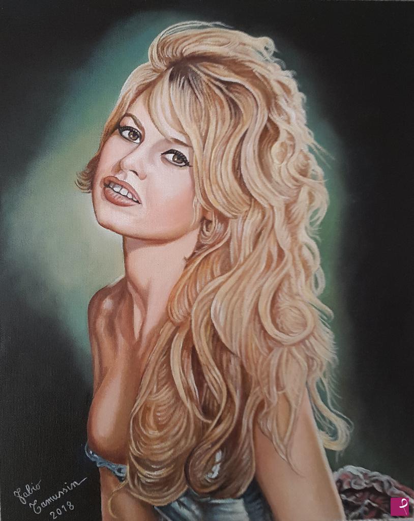 quadri in vendita online - Brigitte Bardot
