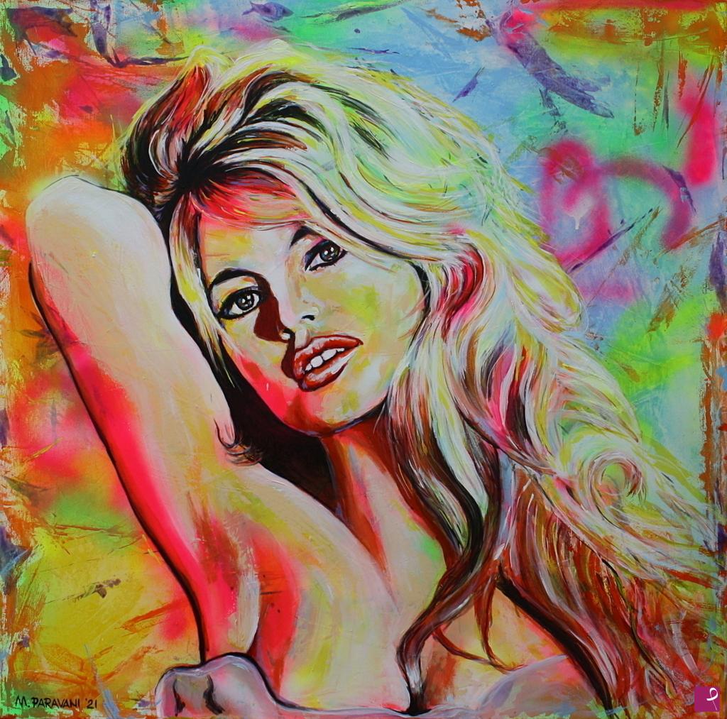 quadri in vendita online - Brigitte Bardot