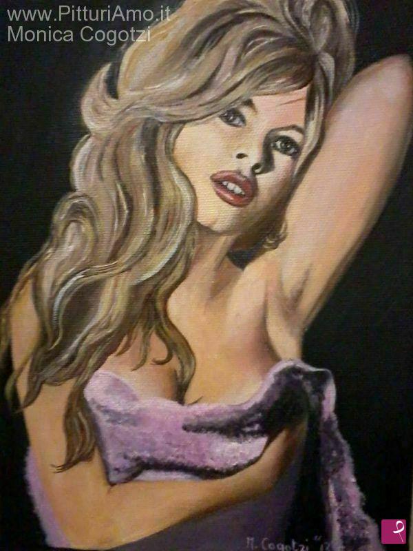 quadri in vendita online - Brigitte Bardot