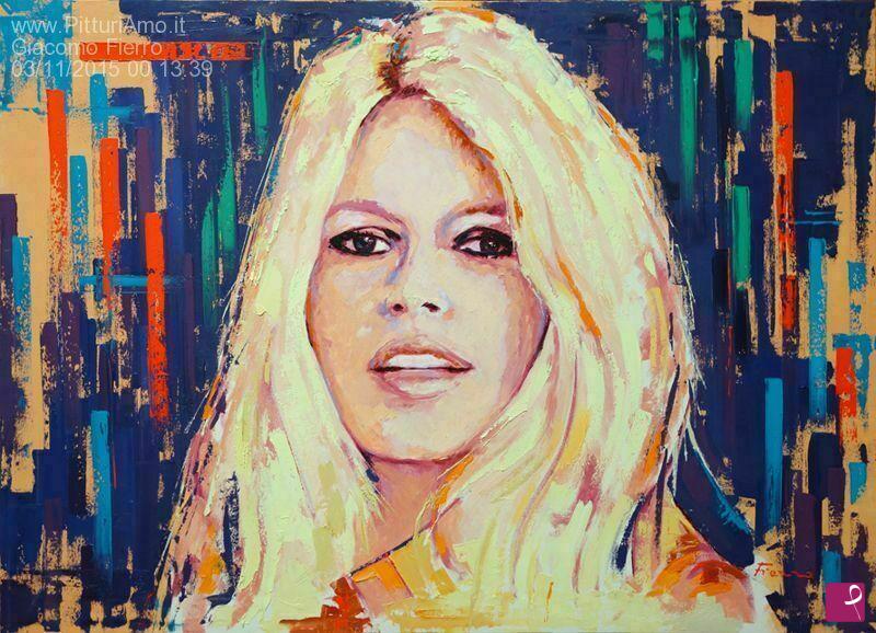 quadri in vendita online - Brigitte Bardot