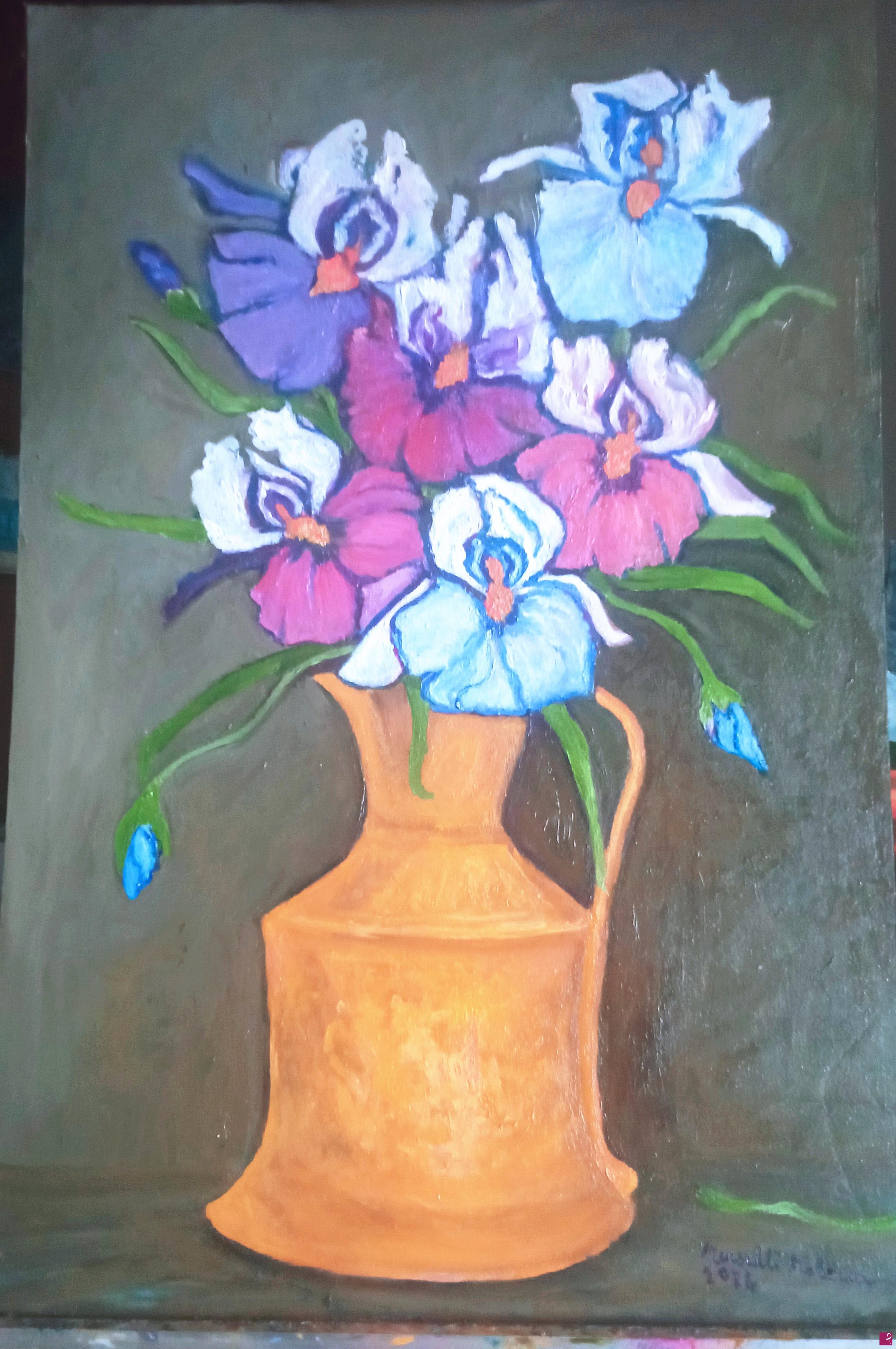 quadri in vendita online - Brocca con iris