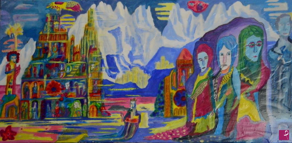 quadri in vendita online - BUCOVINA ASTRALE HIMALAYANA