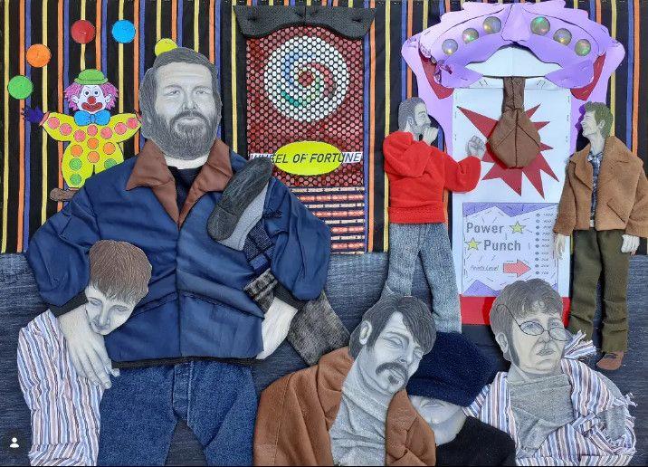 quadri in vendita online - Bud Spencer e Terence Hill - Altrimenti Ci Arrabbiamo ( LUNA PARK )