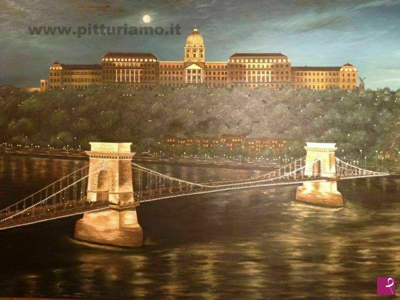quadri in vendita online - BUDAPEST BY NIGHT