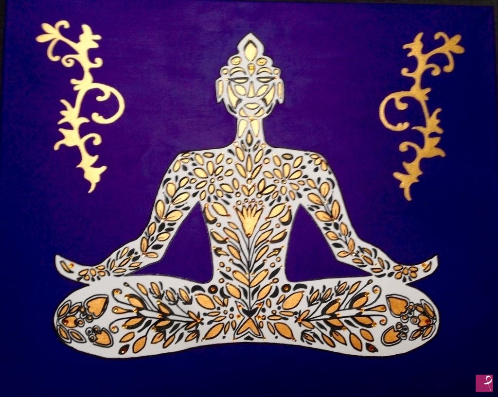 quadri in vendita online - Buddah Flower