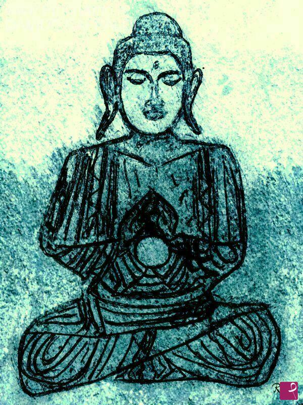 quadri in vendita online - Buddha in Silence