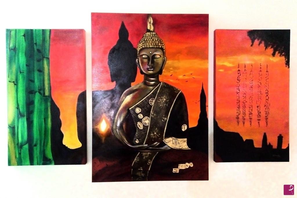 quadri in vendita online - Buddha trittico