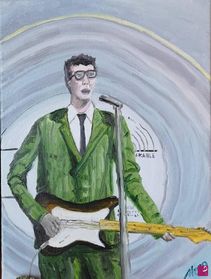 quadri in vendita online - Buddy Holly