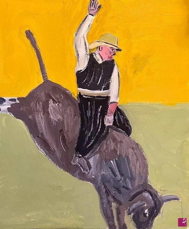 quadri in vendita online - Bull riding 