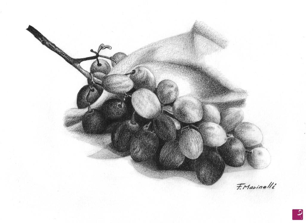 quadri in vendita online - Bunch of grapes