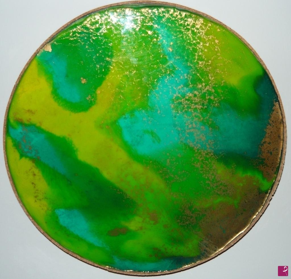 quadri in vendita online - BURSTS OF GREEN GOLD