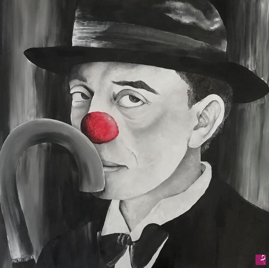 quadri in vendita online - Buster Keaton Portrait