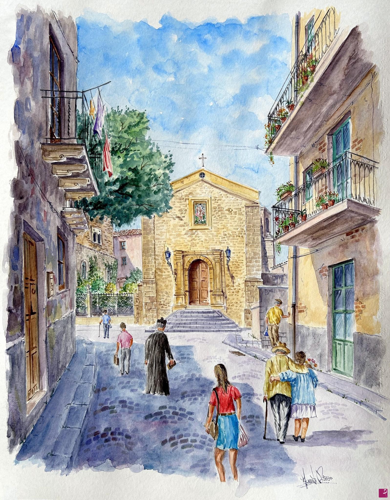quadri in vendita online - Butera - Chiesa S. Francesco