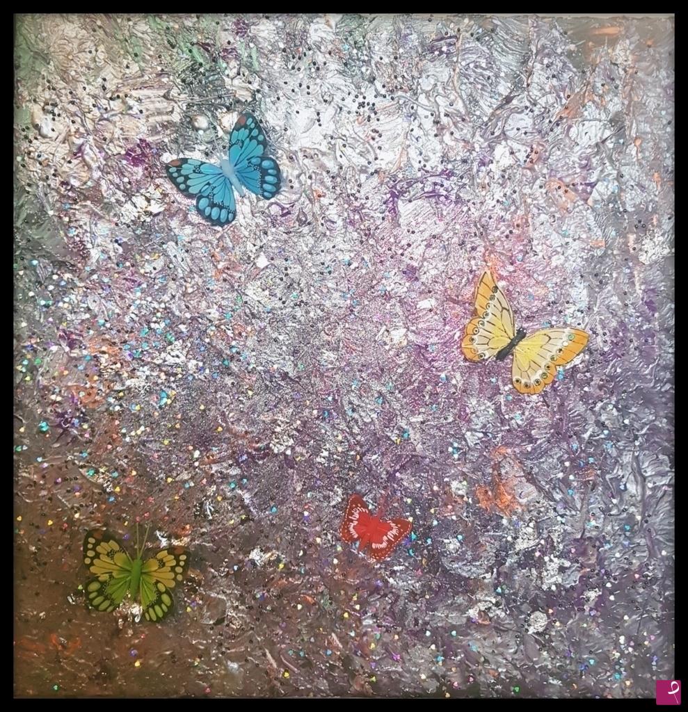 quadri in vendita online - Butterflies in love