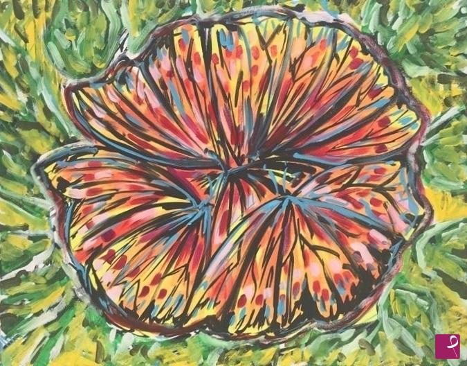 quadri in vendita online - Butterflies on the flower