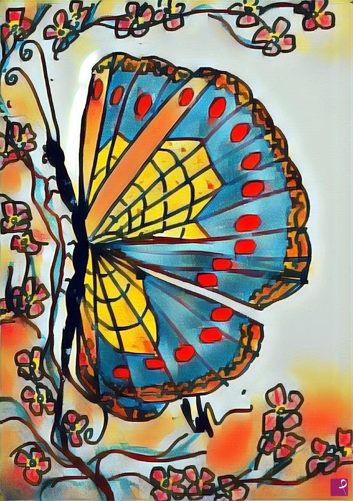 quadri in vendita online - Butterfly 