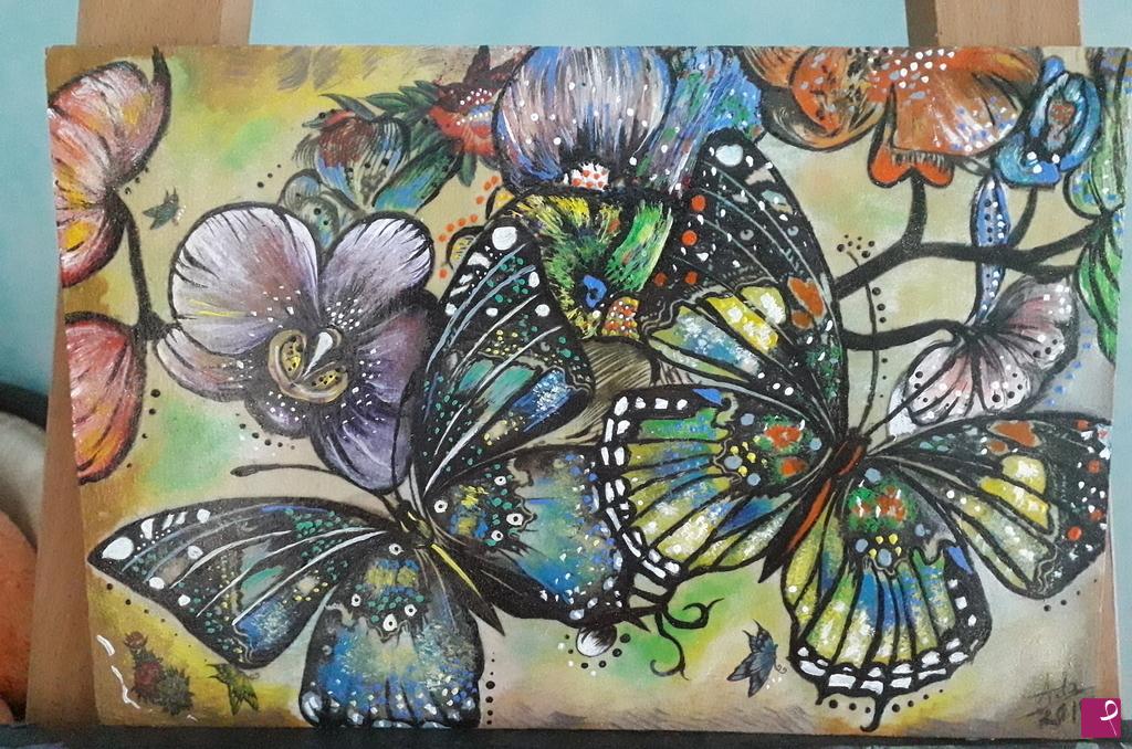 quadri in vendita online - Butterfly
