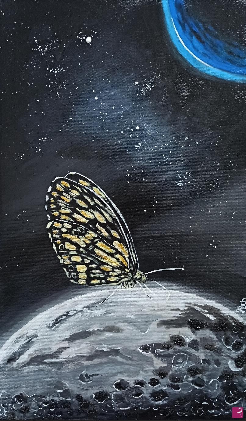 quadri in vendita online - Butterfly Moon