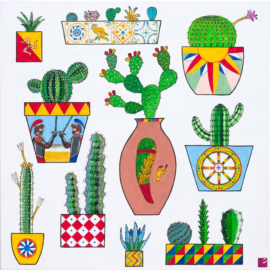 quadri in vendita online - Cactus