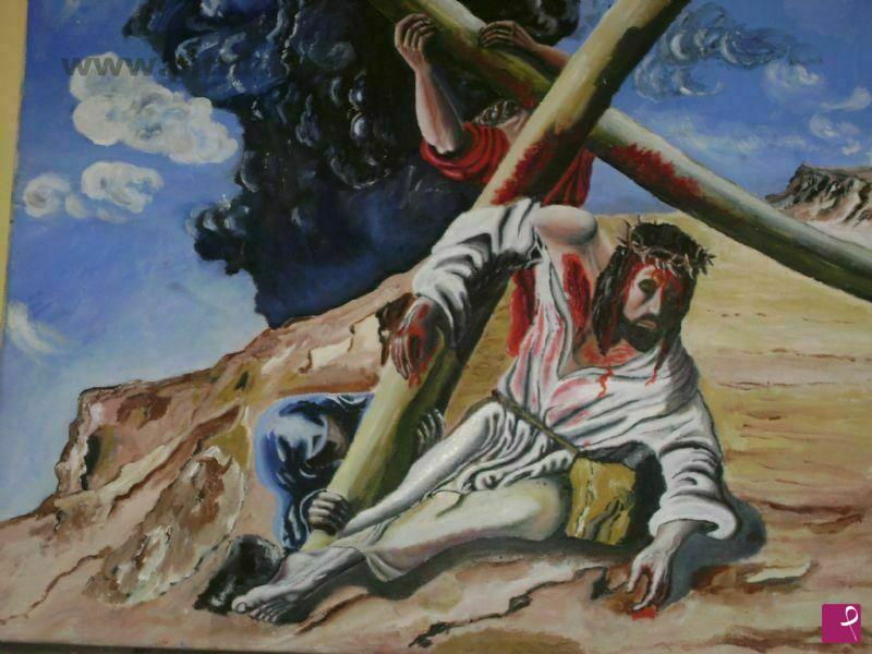 quadri in vendita online - caduta di cristo
