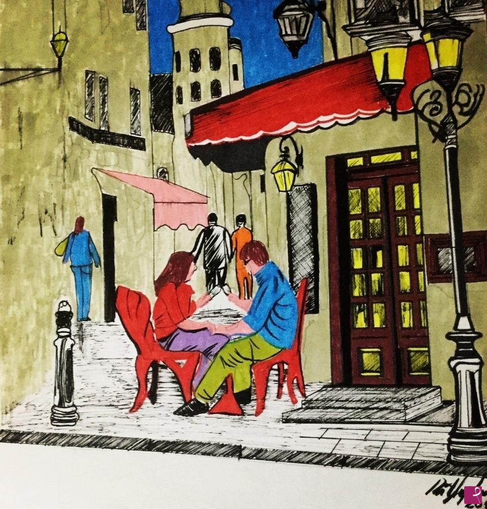 quadri in vendita online - Cafè De Paris
