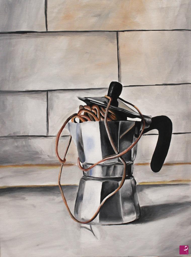 quadri in vendita online - Caffè venuto male