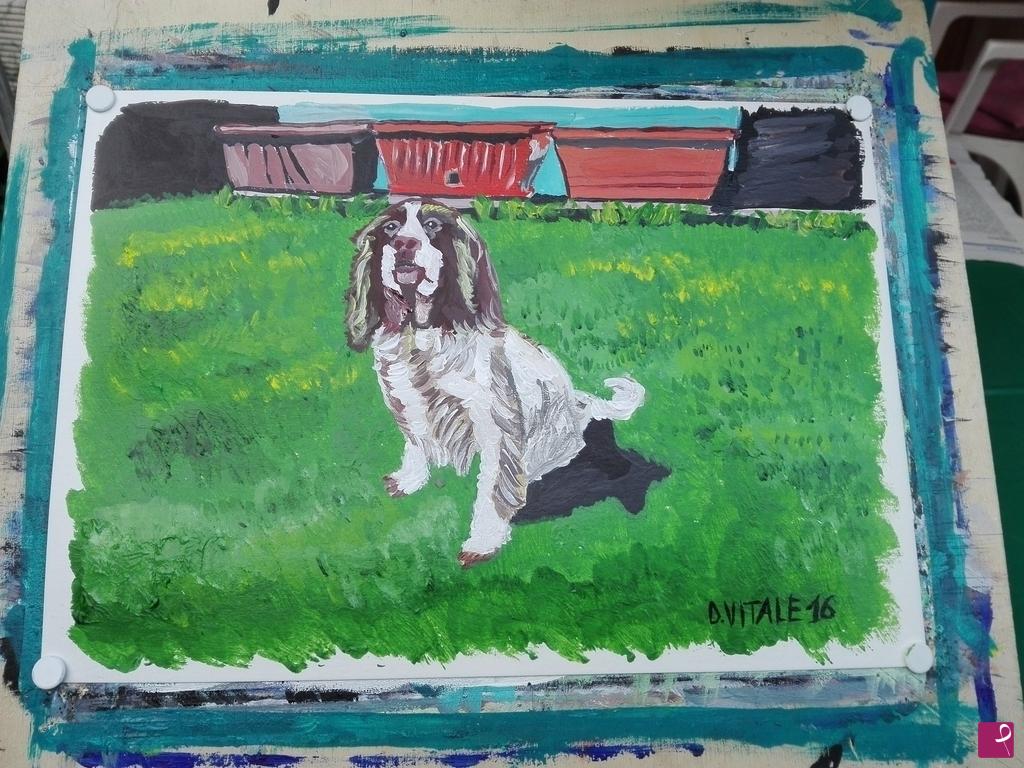 quadri in vendita online - cagnolino di Marcello