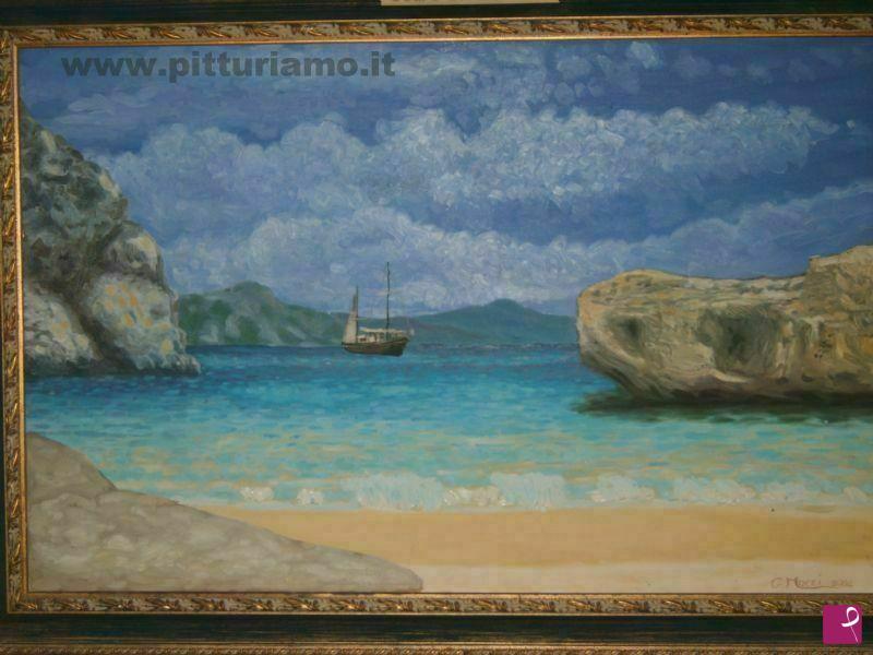 quadri in vendita online - Cala Mariolu,Golfo di Orosei