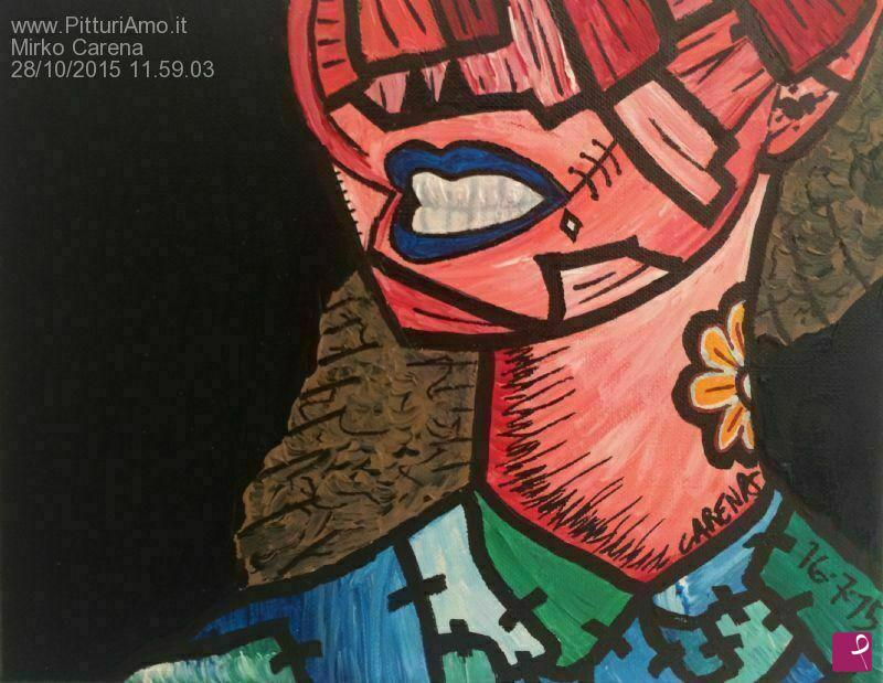 quadri in vendita online - Calavera al bacon