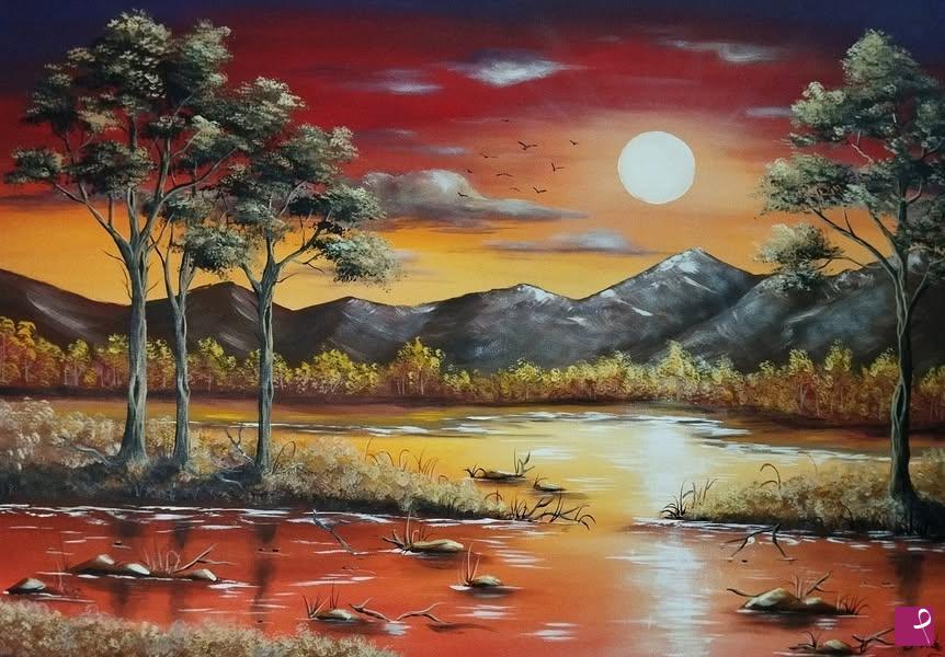 quadri in vendita online - Caldo Tramonto