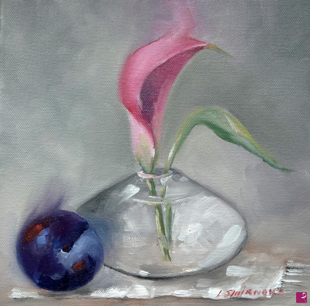 quadri in vendita online - Calla rosa