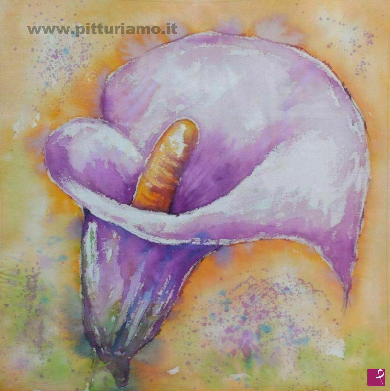 quadri in vendita online - calla viola