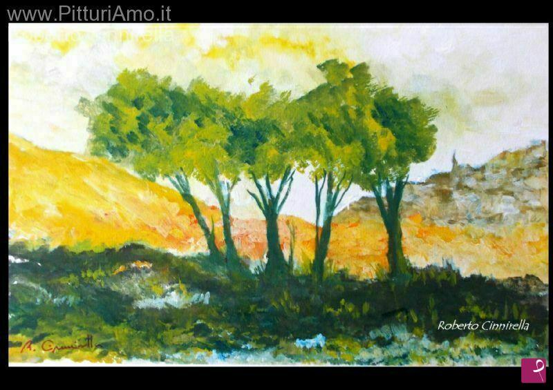 quadri in vendita online - Caltagirone panorama