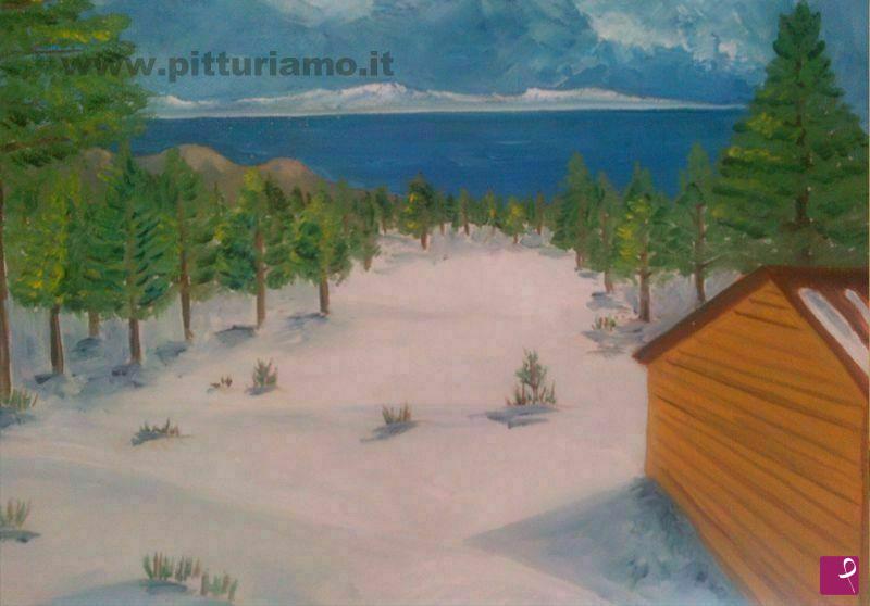 quadri in vendita online - Campagna inverno